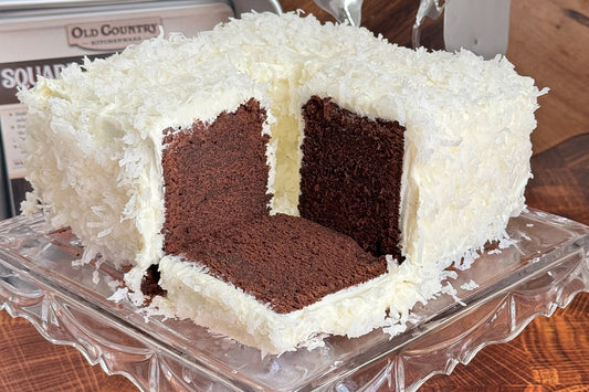 Mile High Chocolate Coconut Pound Cake
