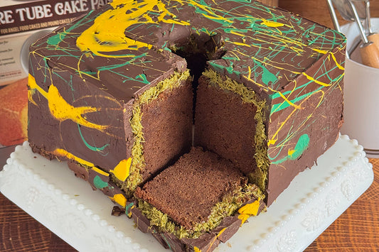 Mile High Chocolate Pistachio "Dubai Chocolate" Pound Cake