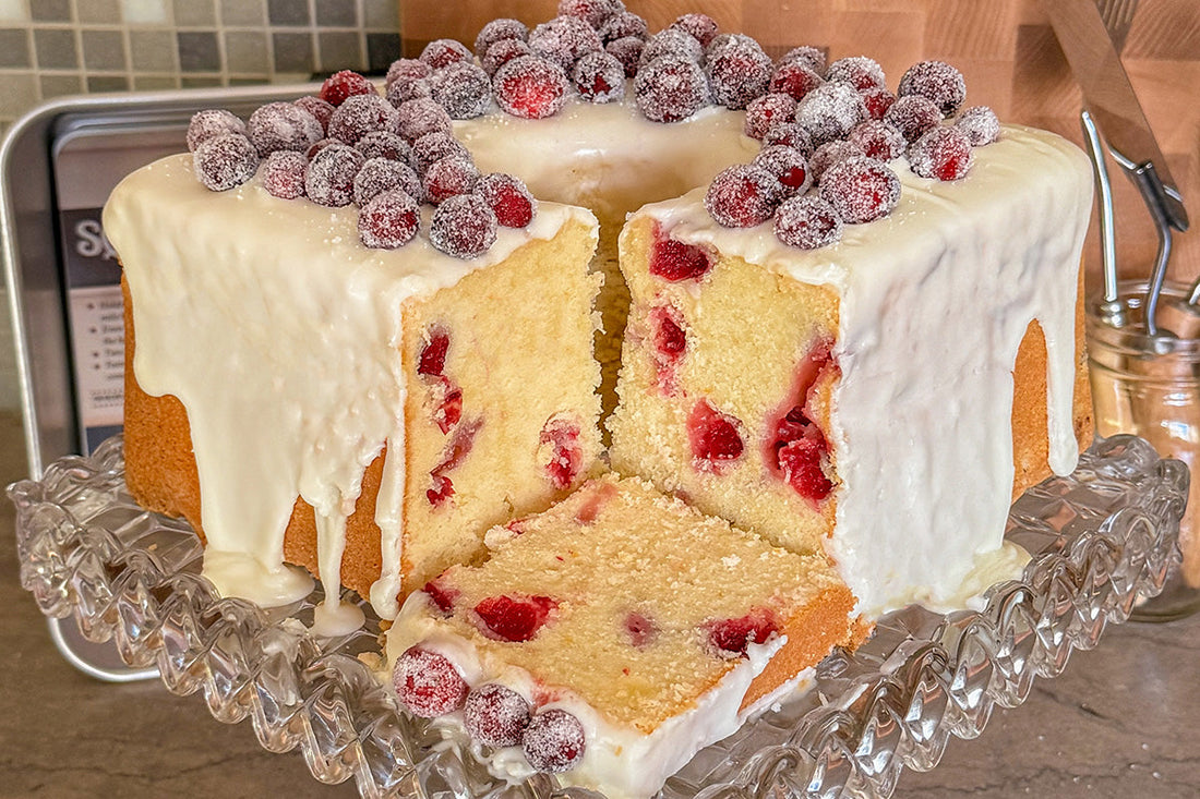 Mile High Orange Cranberry Pound Cake