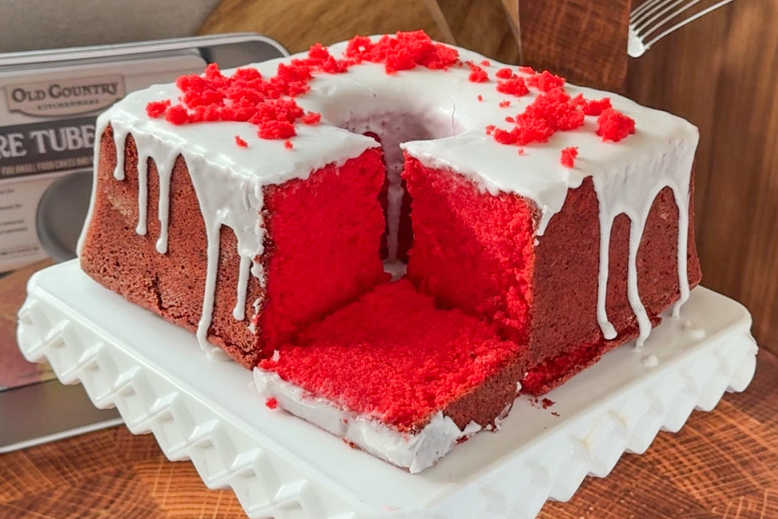 Mile High Raspberry Jell-O Pound Cake