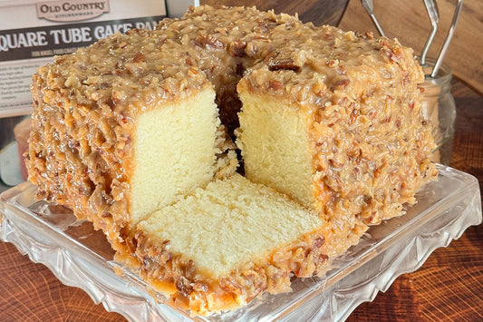 Moist White German Chocolate Cake