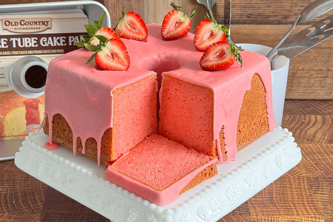 Mile High Strawberry Boxed Mix Cake