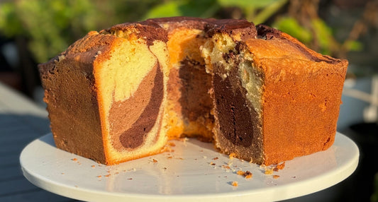 Mile High Marble Pound Cake