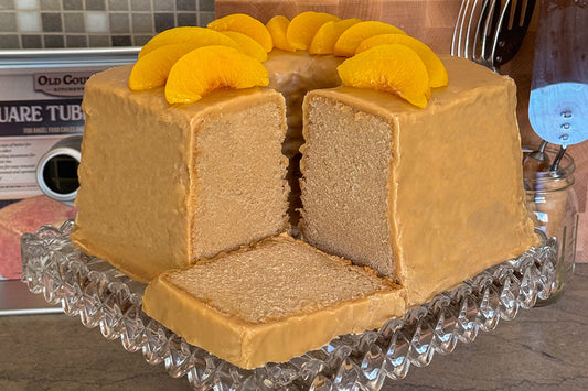 Mile High Peach Sweet Tea Pound Cake