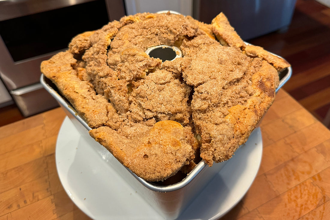 Mile High Cinnamon Streusel Pound Cake