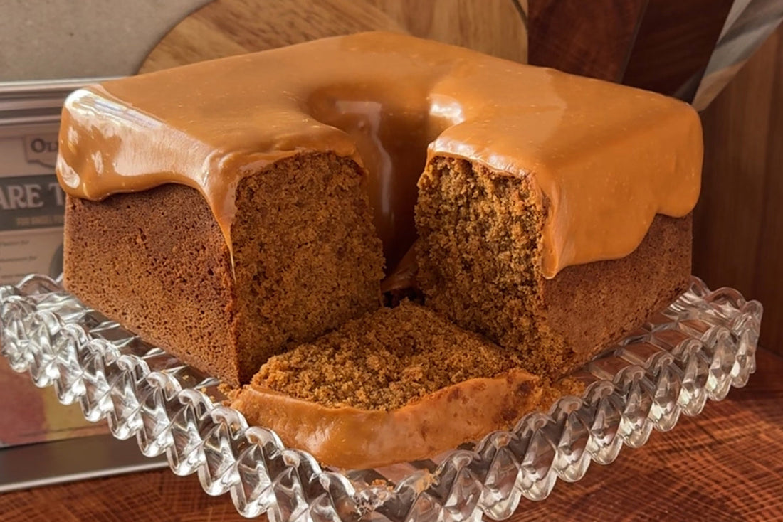 Mile High Apple Butter Caramel Pound Cake