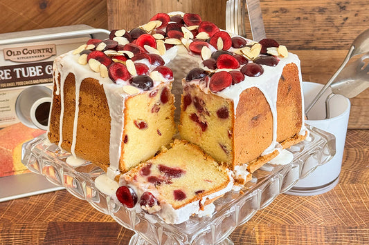 Mile High Cherry Almond Pound Cake