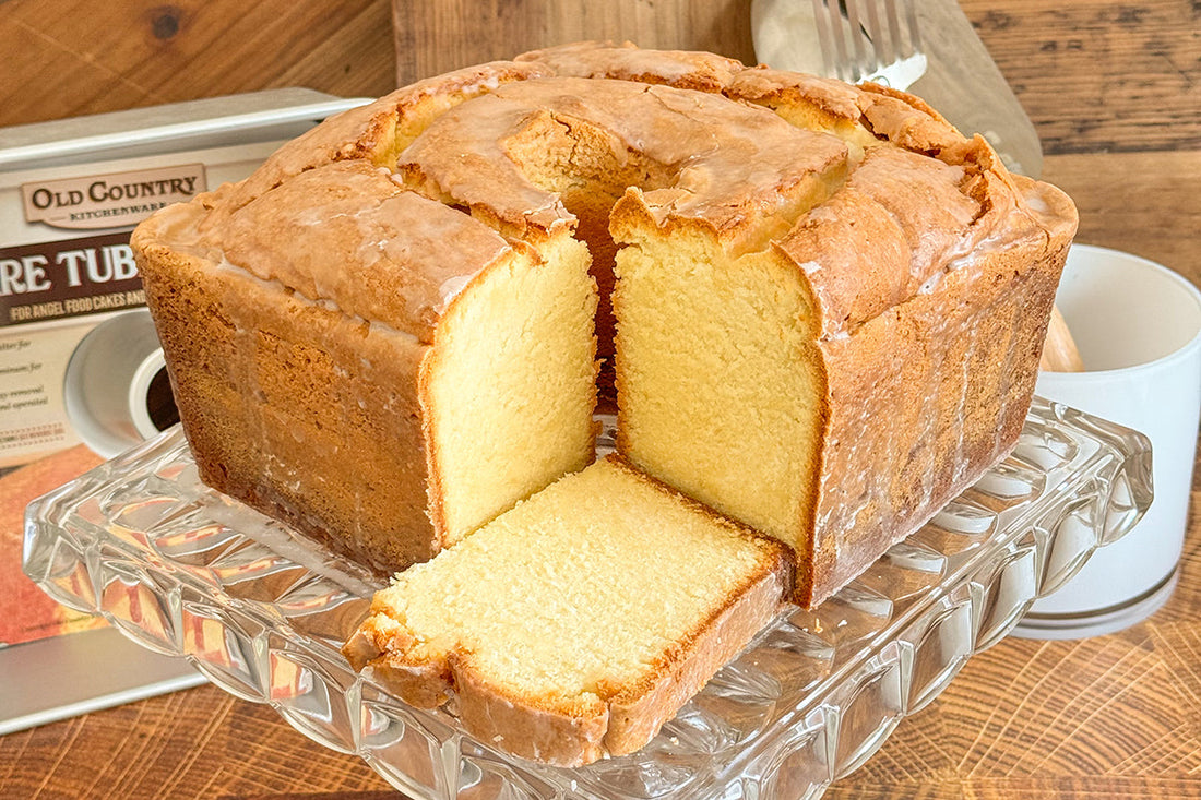 Mile High Cream Cheese Powdered Sugar Pound Cake