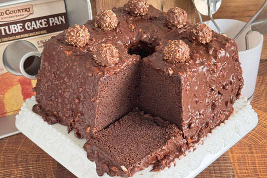 Mile High Ferrero Rocher Pound Cake