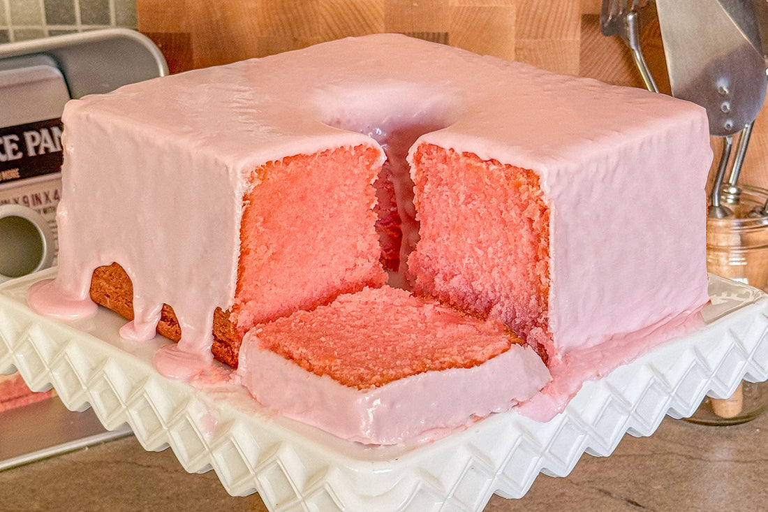 Mile High Pink Lemonade Pound Cake