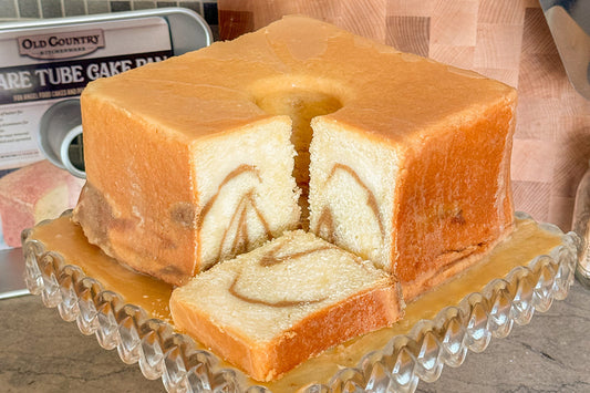 Mile High Sweet Potato Pie Swirl Pound Cake