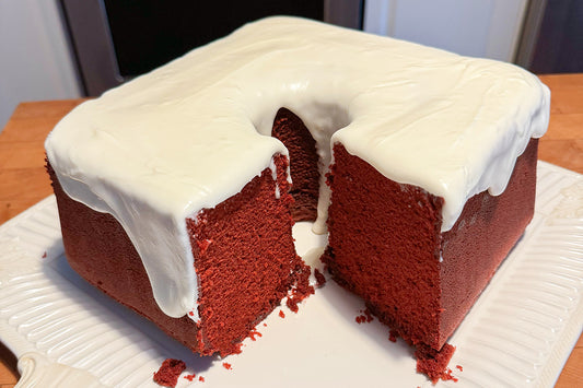 Mile High Red Velvet Pound Cake