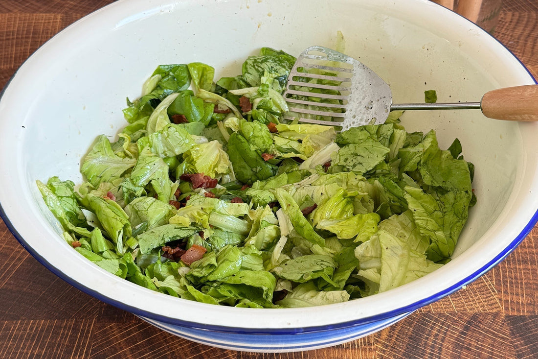 Wilted Lettuce with Hot Bacon Dressing