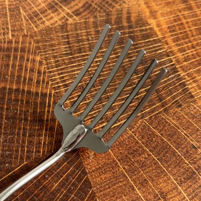 Stainless Steel Mixing Fork with Wood Handle