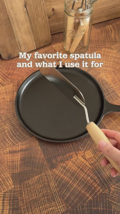 Stainless Steel Spatula with Wood Handle